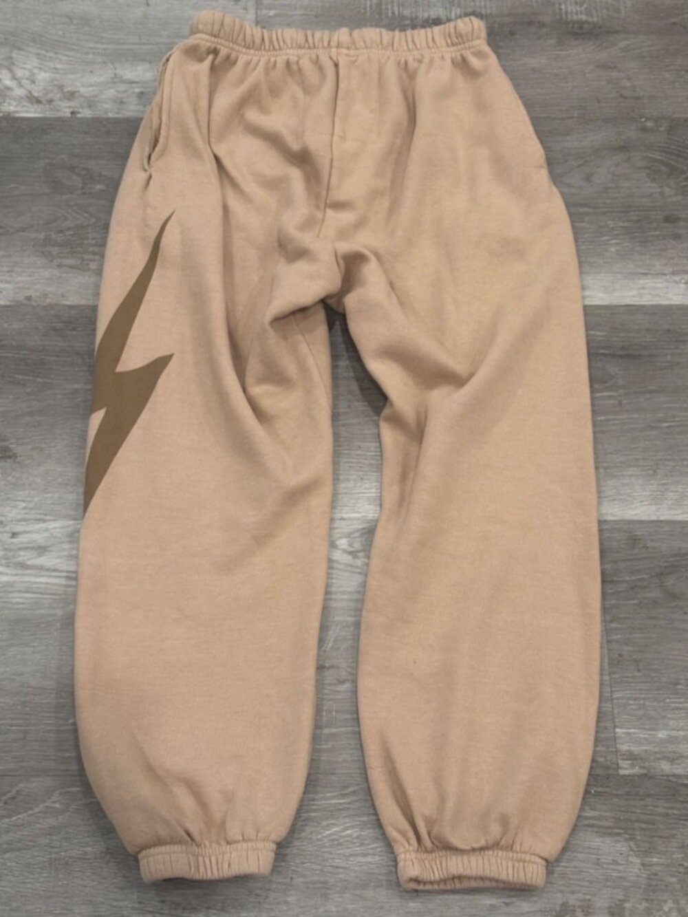 Aviator Nation Bolt Sweatpants Sand Mocha Womens S - Picture 4 of 8